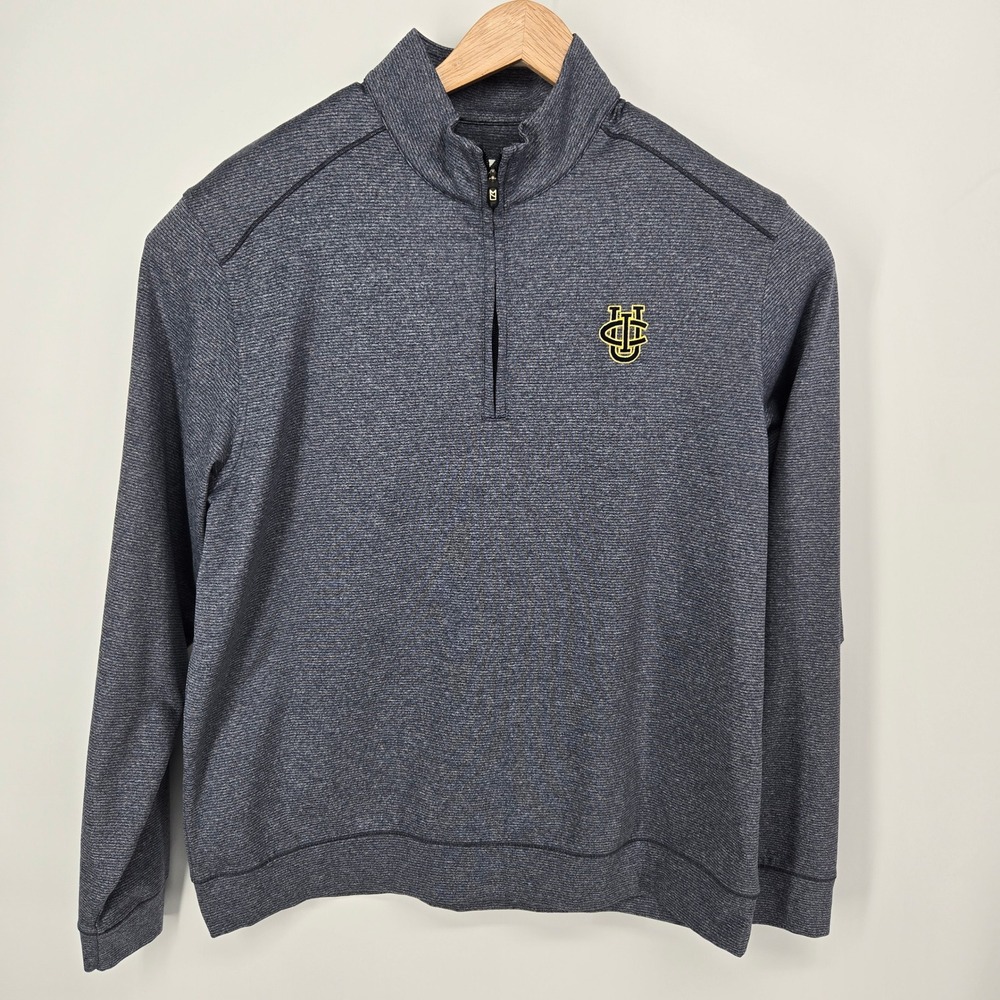 Cutter & Buck UCI Quarter 1/4 Zip Mens XL Blue DryTec Performance Pullover Golf